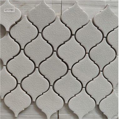 Laternen-Mosaikfliesen-Backsplash-Blau